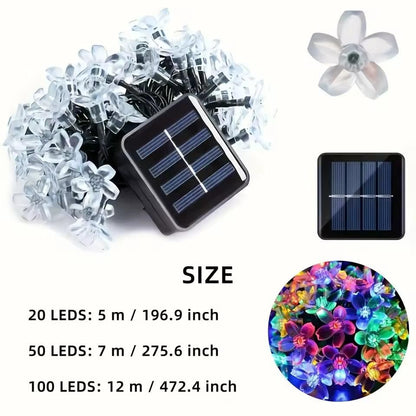 Silicone Flower String Lights - 14 LED